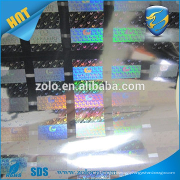 Fashionable Custom design dot-matrix holograms/decoration hologram film roll